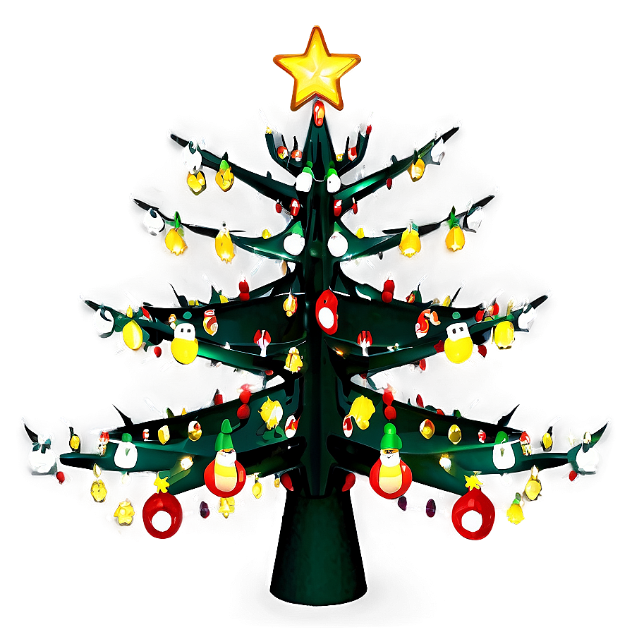 Led Light Christmas Tree Star Png 69