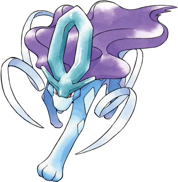 Legendary Dragon Pokemon Suicune Illustration