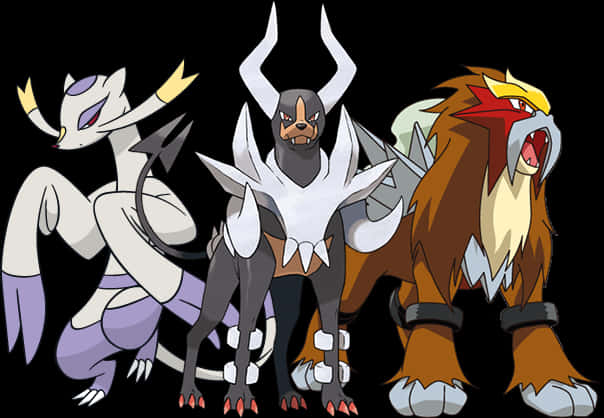 Legendary_ Pokemon_ Trio_ Entei_ Raikou_ Suicune