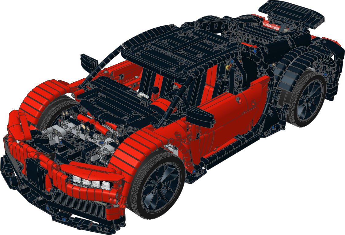 Lego Bugatti Chiron Model Design