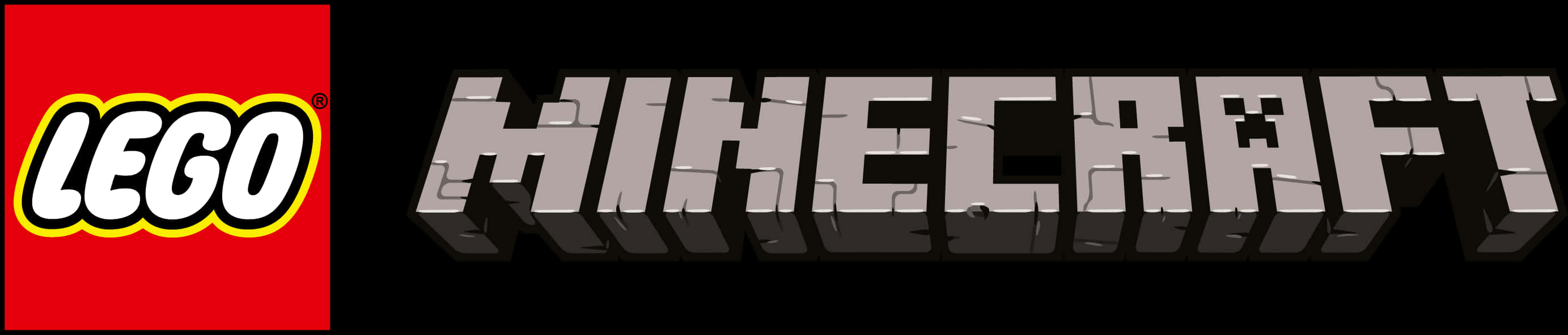 Lego_ Minecraft_ Logo_ Black_ Background