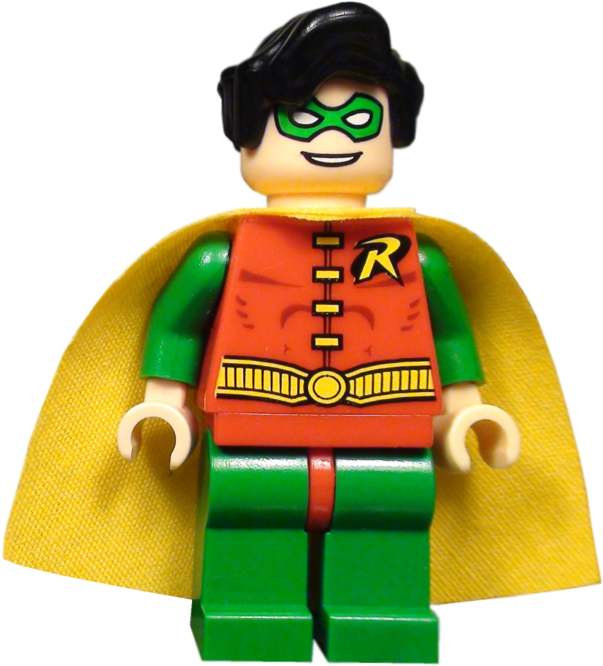 Lego Robin Figure Portrait