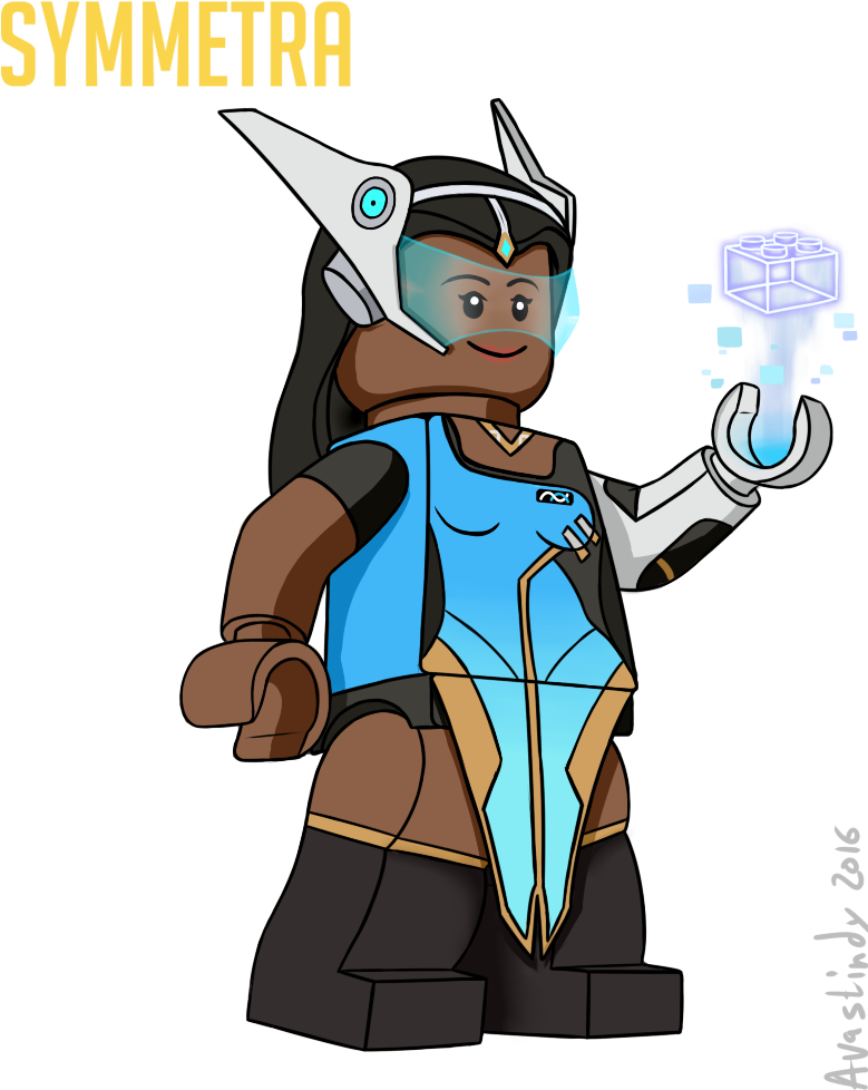 Lego Symmetra Overwatch Artwork