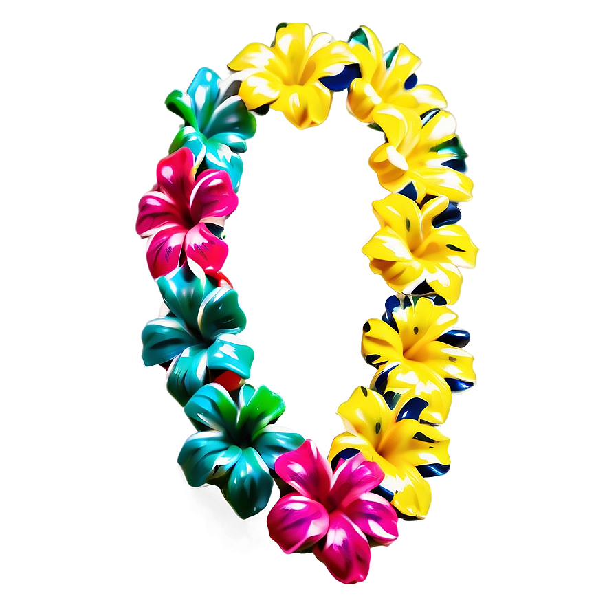 Lei Necklace Hawaiian Lei Png 06262024