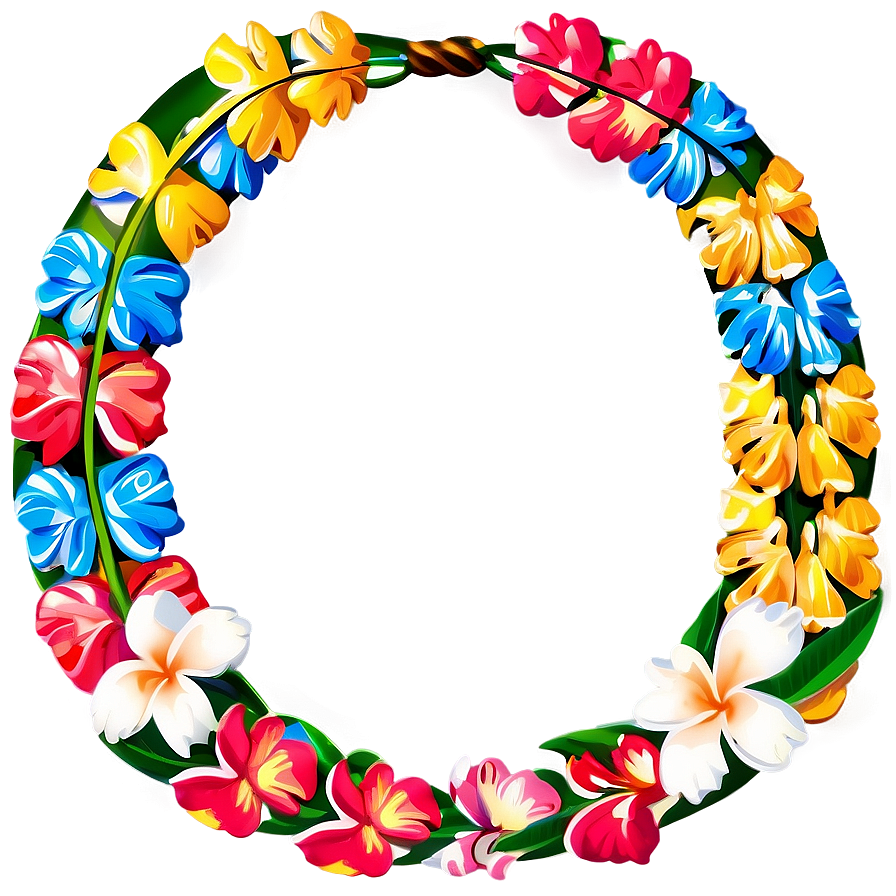 Lei Necklace Hawaiian Lei Png Kjr