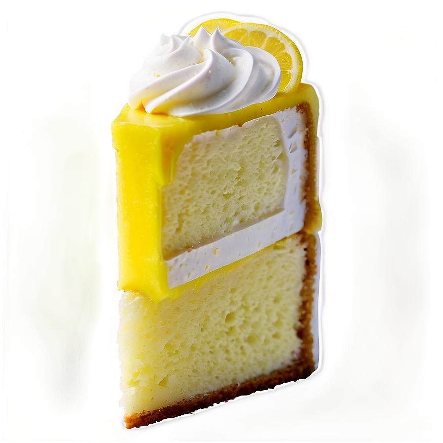 Lemon Cake Slice Png Frd