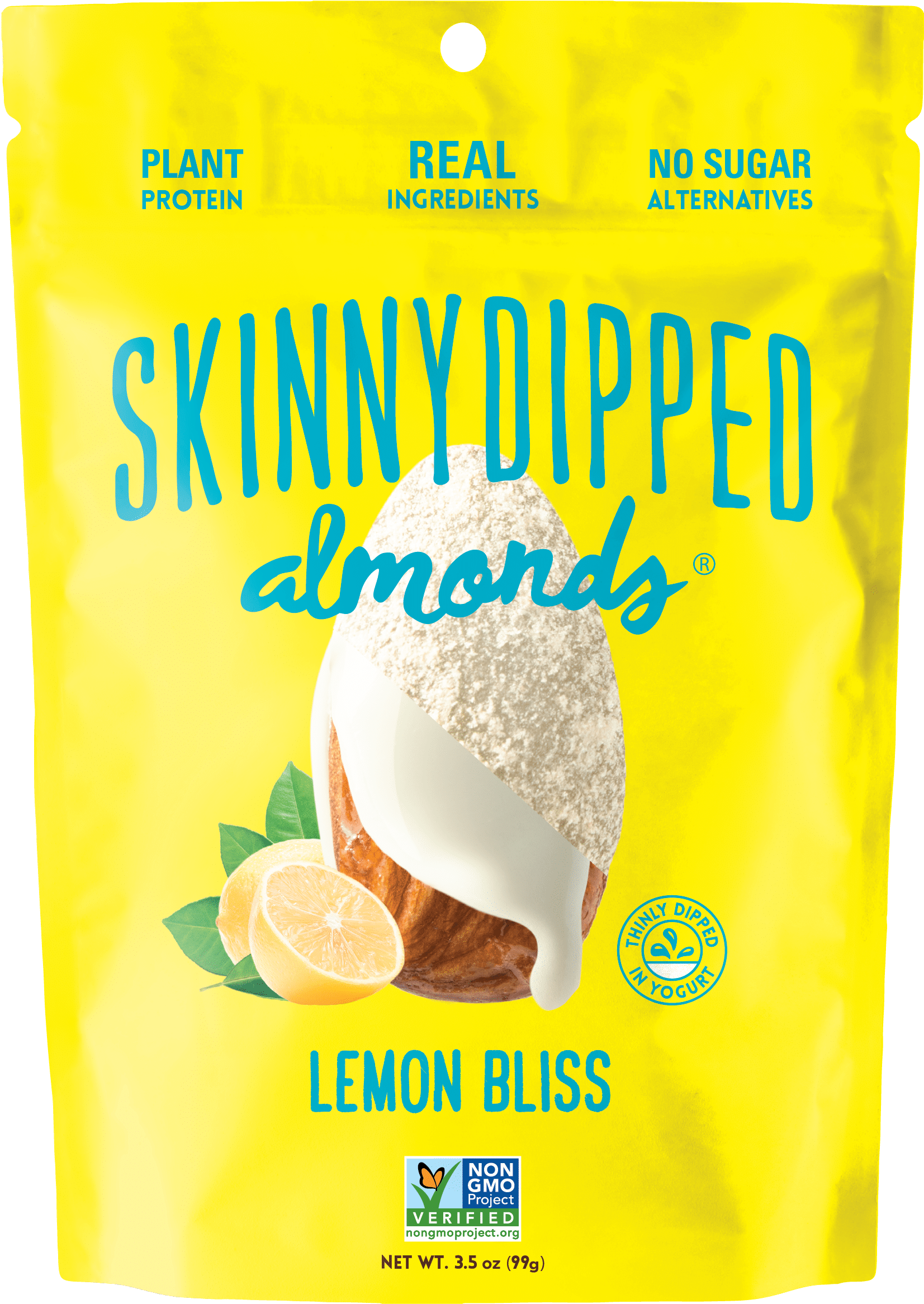 Lemon Flavored Skinny Dipped Almonds Package