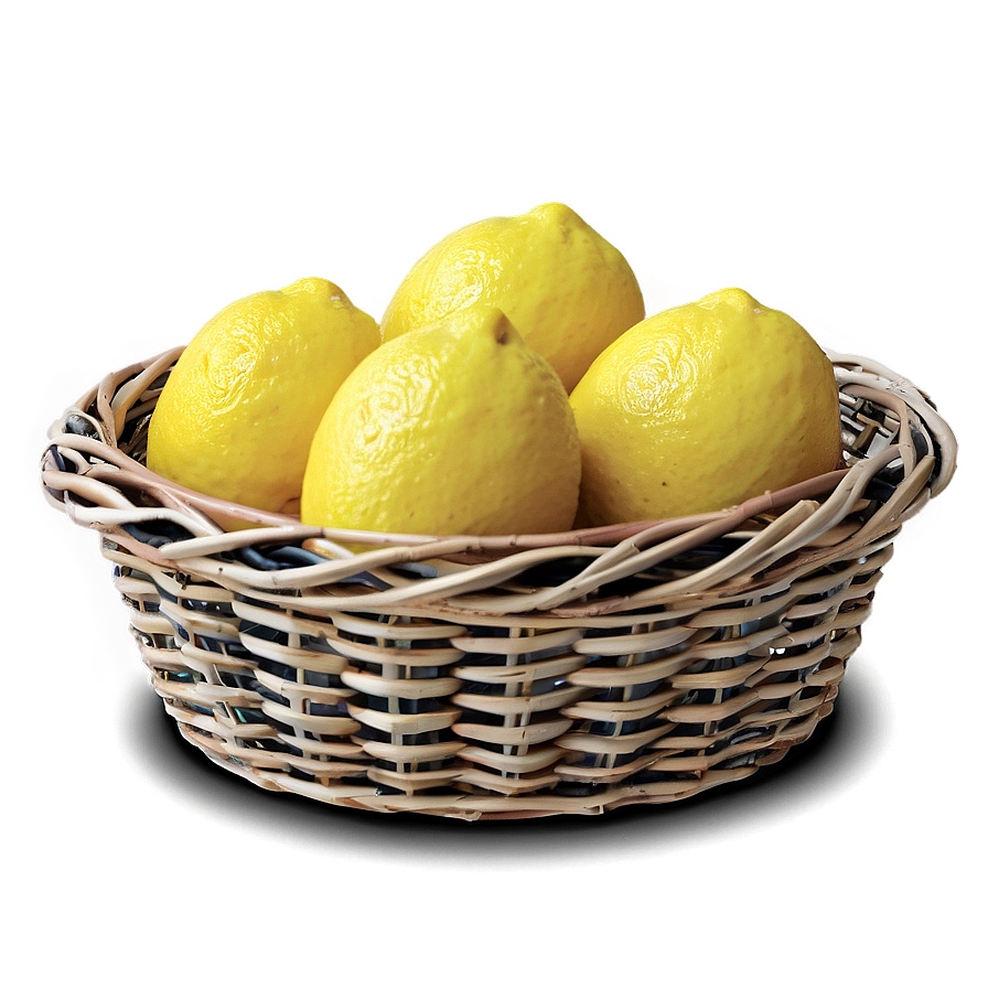 Lemon In Basket Png 6