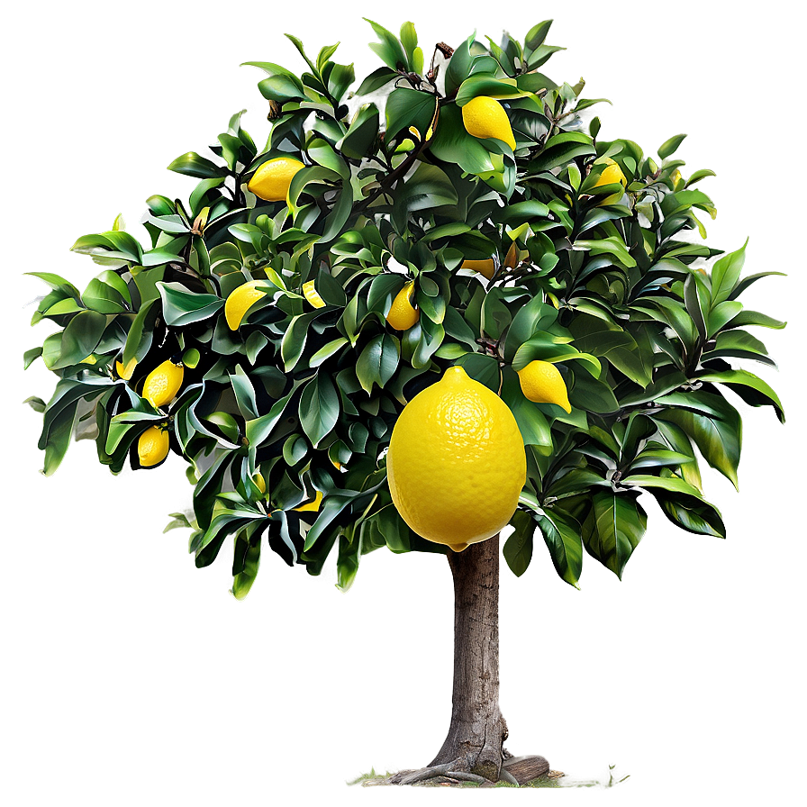 Lemon Orchard Tree Design Png Wkh