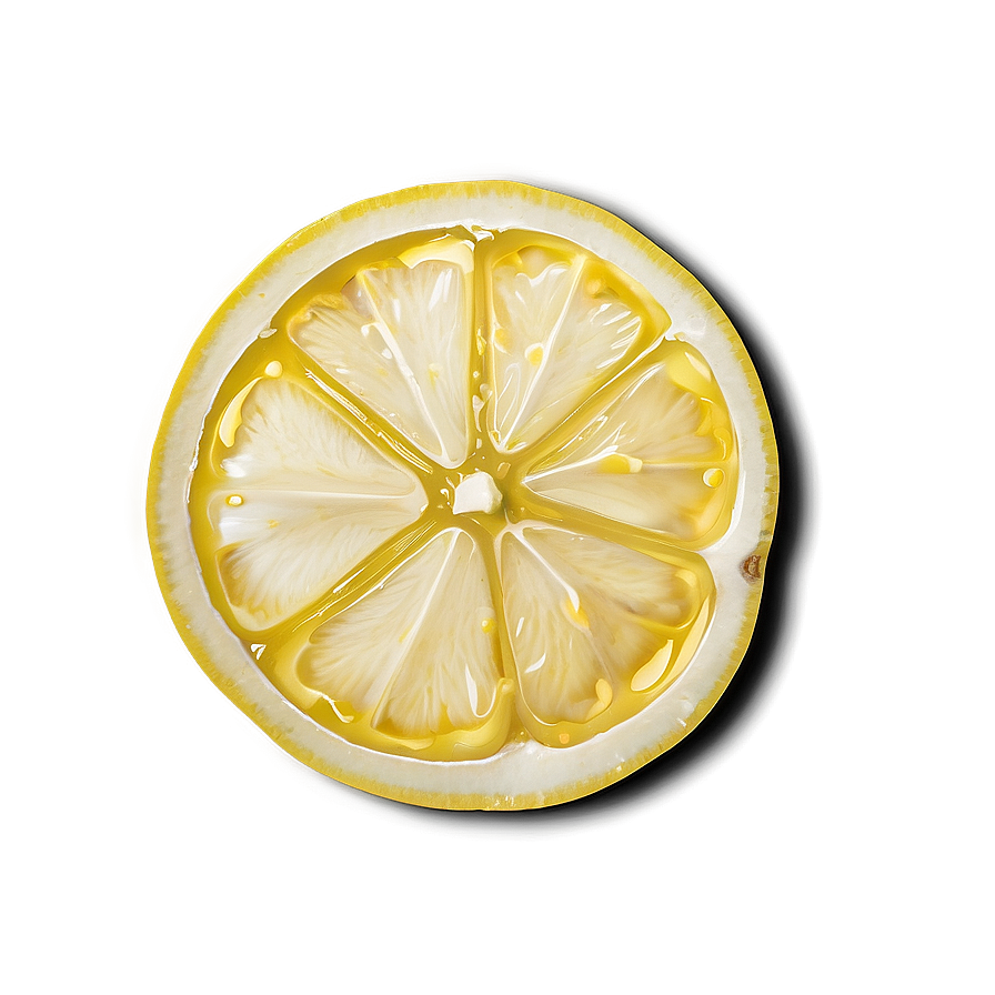 Lemon Slice Top View Png Wha76