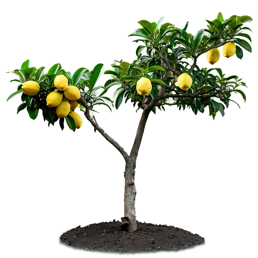 Lemon Tree In Landscape Png Eoh37