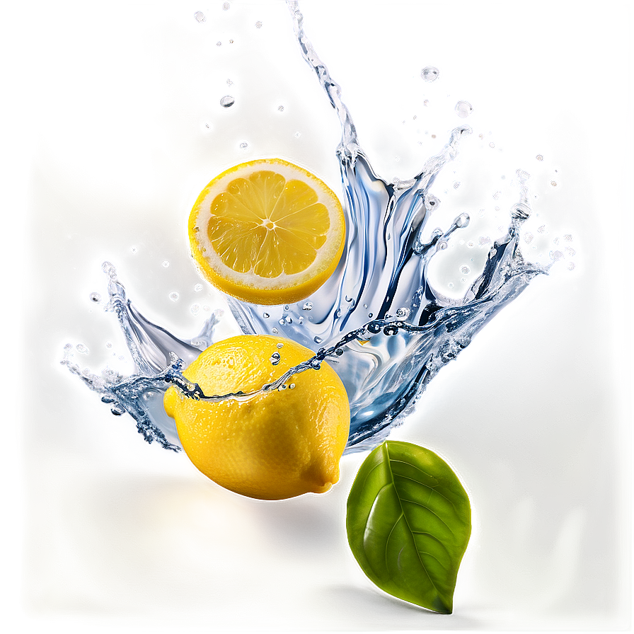 Lemon Water Splash Png 05042024