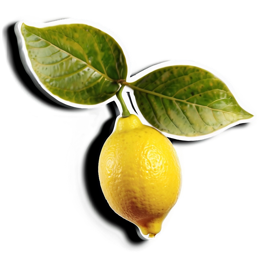 Lemon With Shadow Png 20