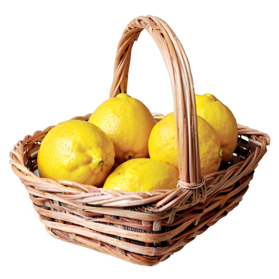 Lemons Basket Png 06122024