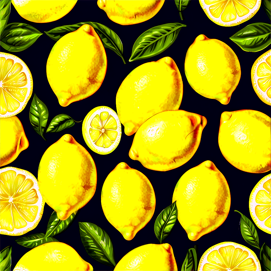 Lemons Fabric Png Boo19