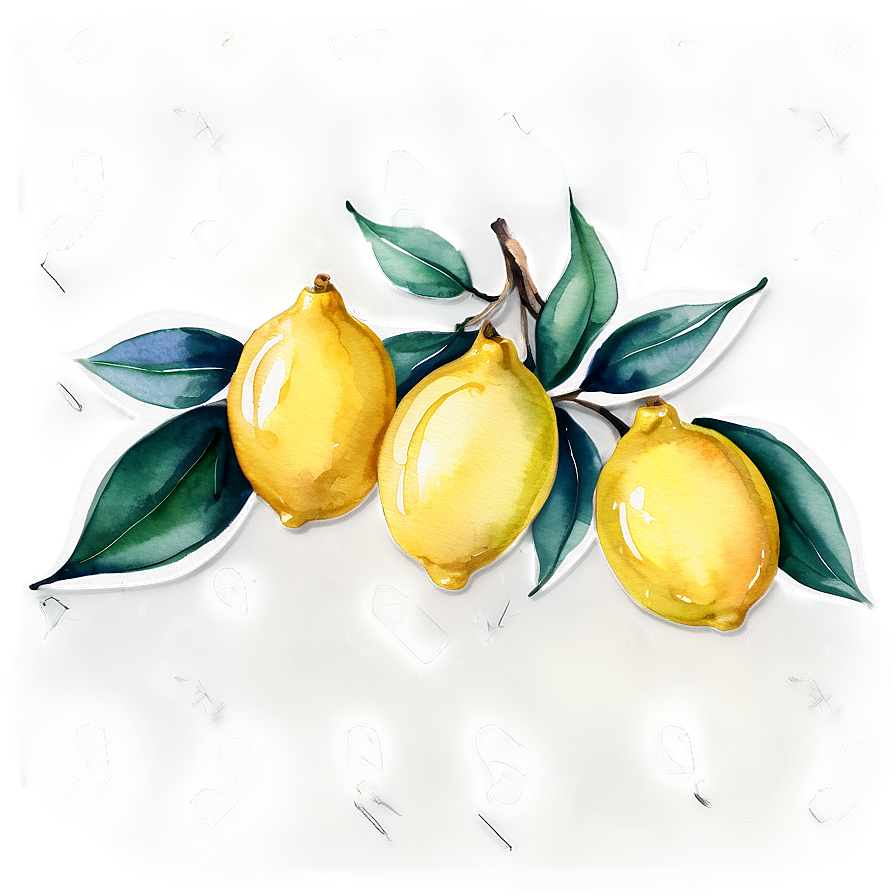 Lemons Watercolor Png Jgu35