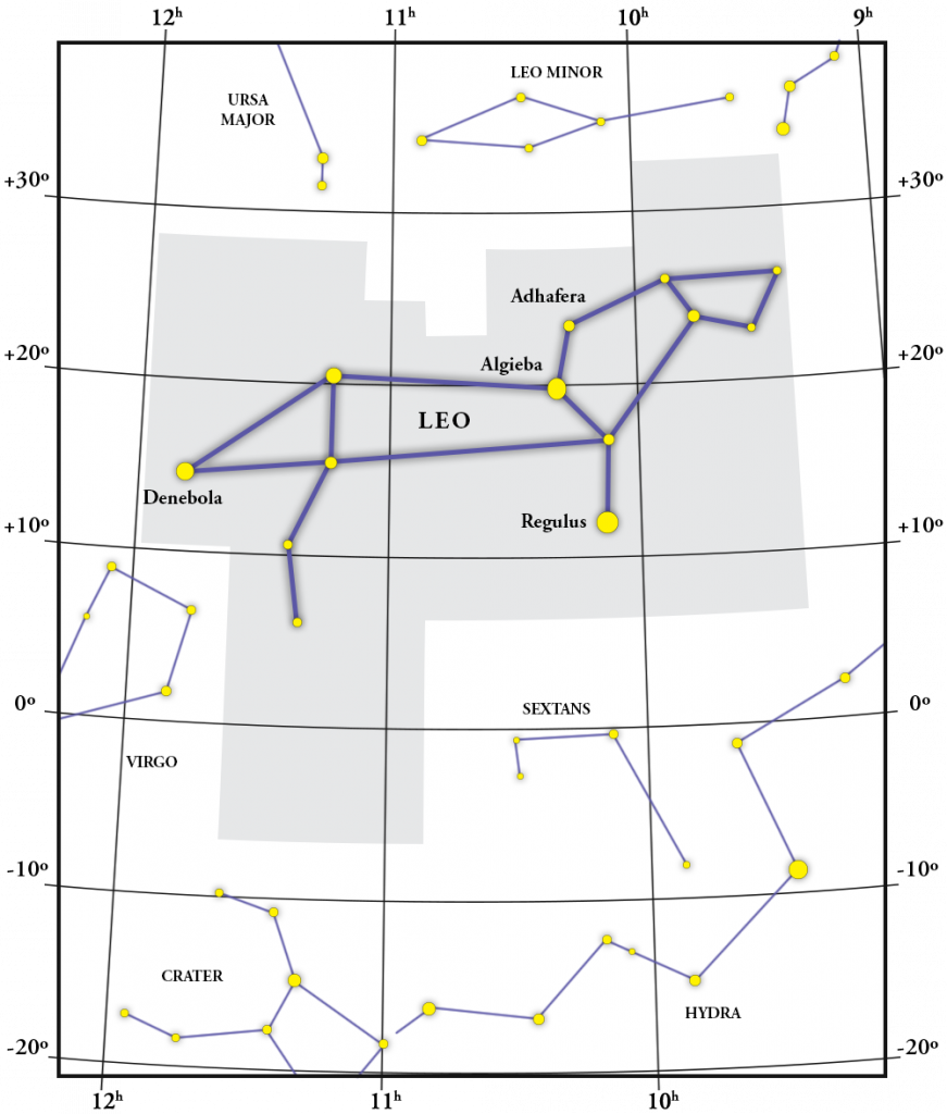 Leo Constellation Map