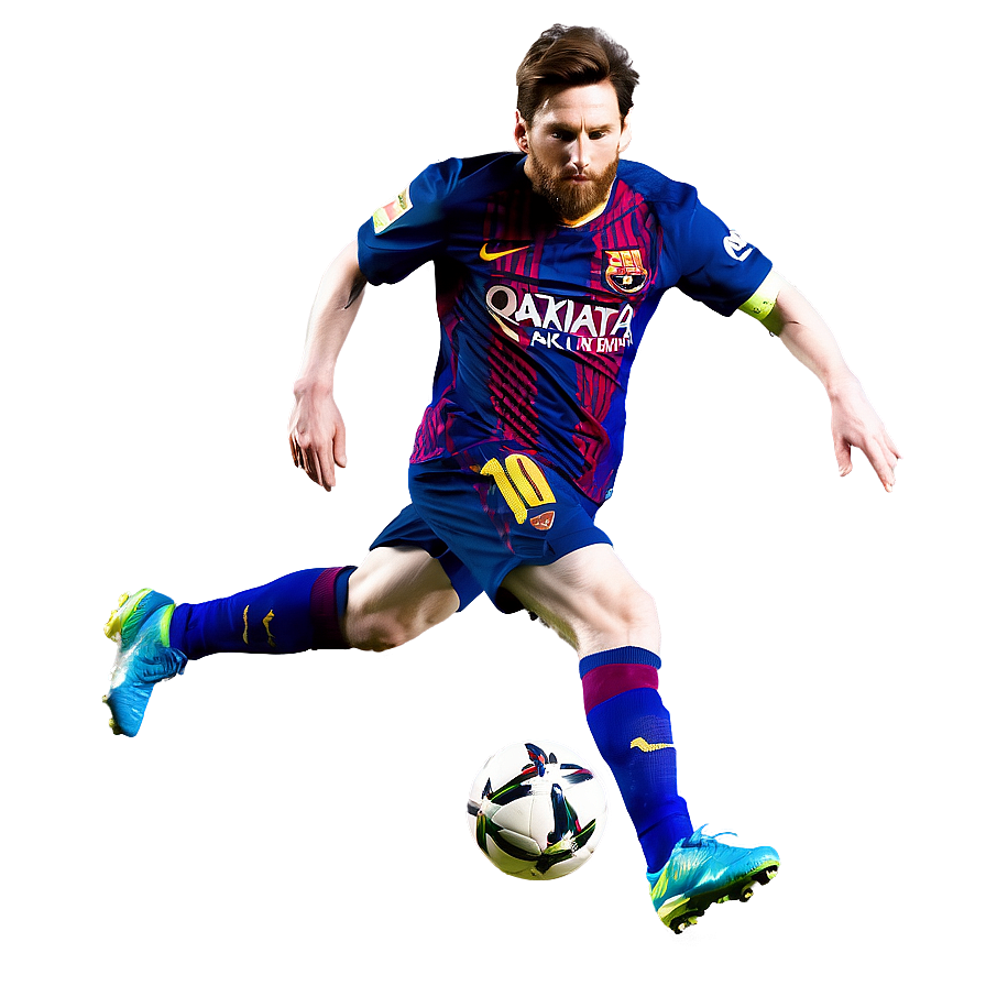 Leo Messi Action Shot Png 3