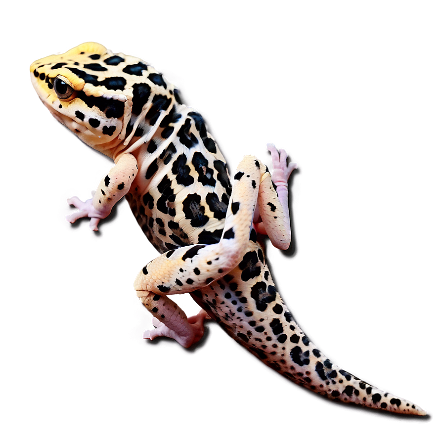 Leopard Gecko Climbing Png 82