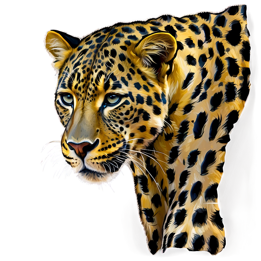 Leopard Portrait Png Mah