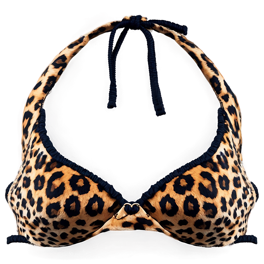 Leopard Print Bikini Top Png 91