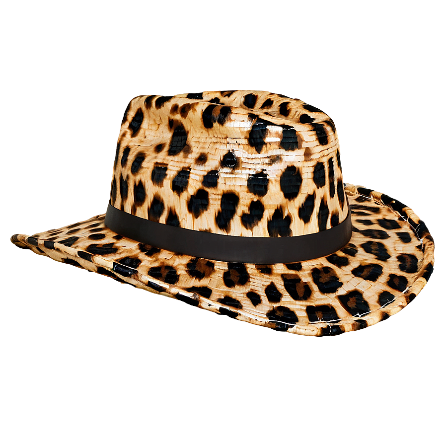 Leopard Print Cowgirl Hat Png 56