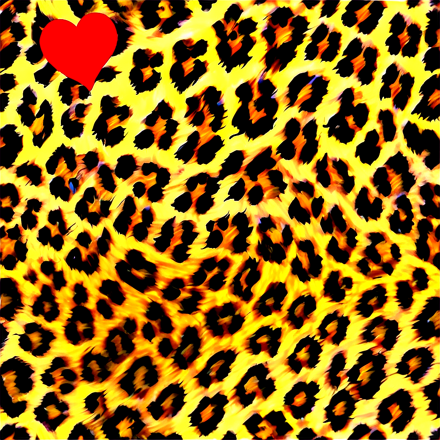 Leopard Print Heart Png Ijs57