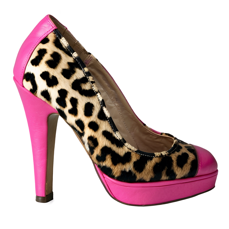 Leopard Print High Heels Png 39