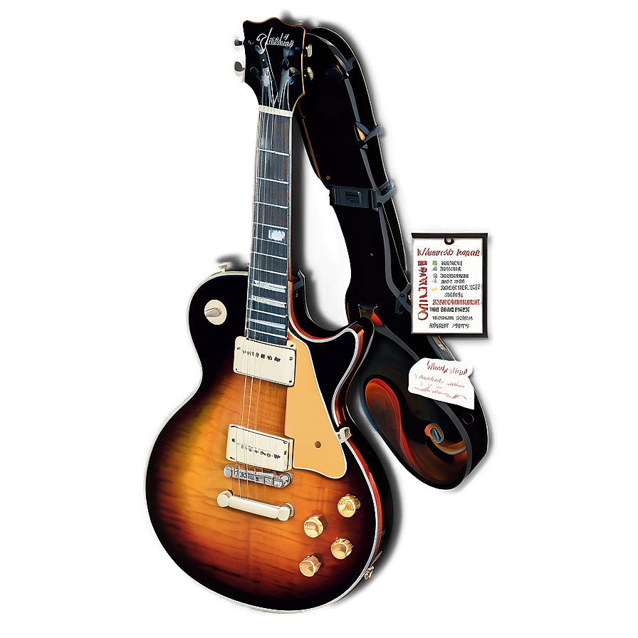 Les Paul Guitar Drawing Png 06292024