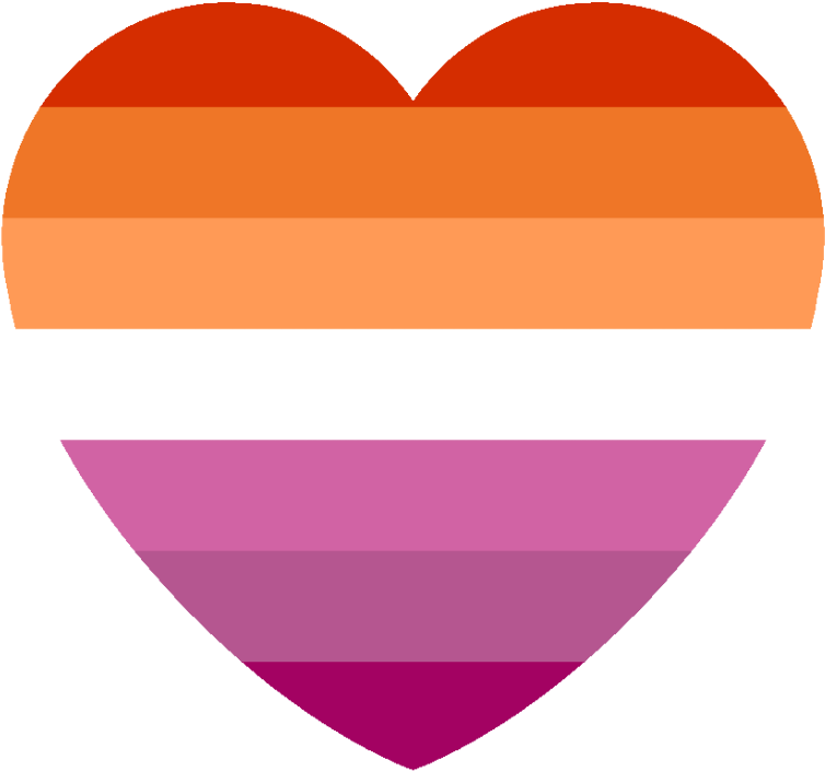 Lesbian Pride Heart