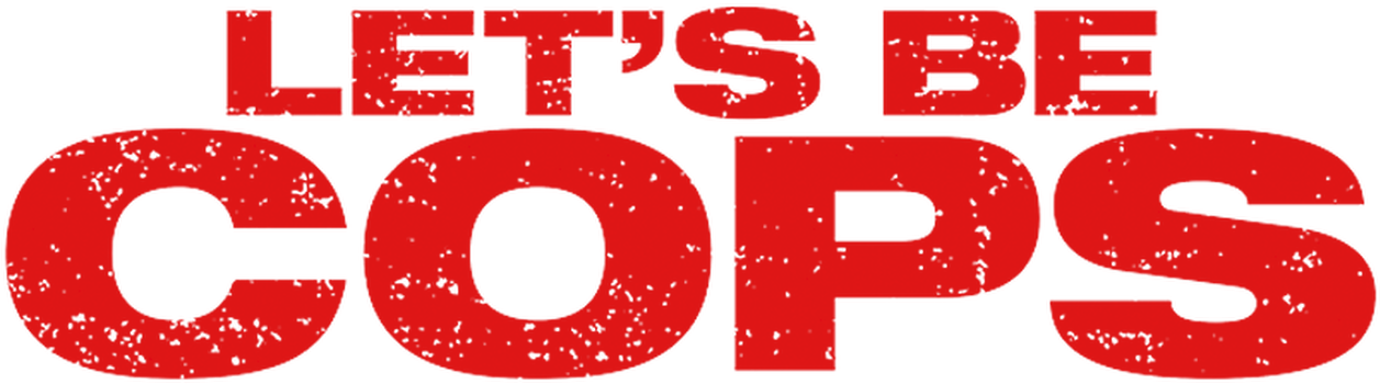 Lets Be Cops Red Text Logo