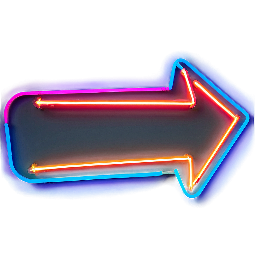 Lets Glow Crazy Neon Arrow Sign Png Caa28