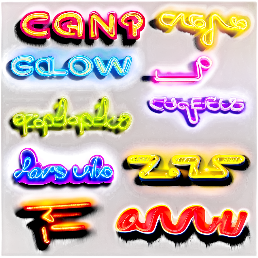 Lets Glow Crazy Neon Text Effect Png 06292024