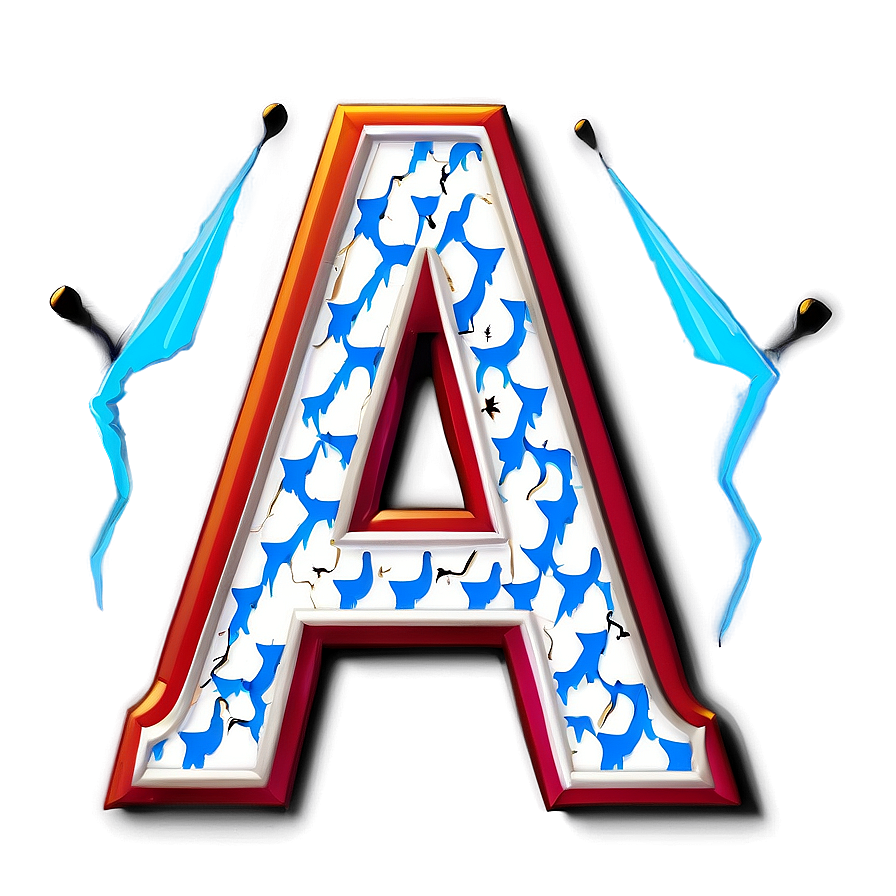 Letter A With Lightning Bolt Png Nwm