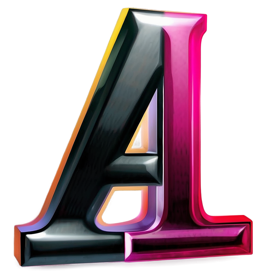 Letter A With Shadow Effect Png Lsf