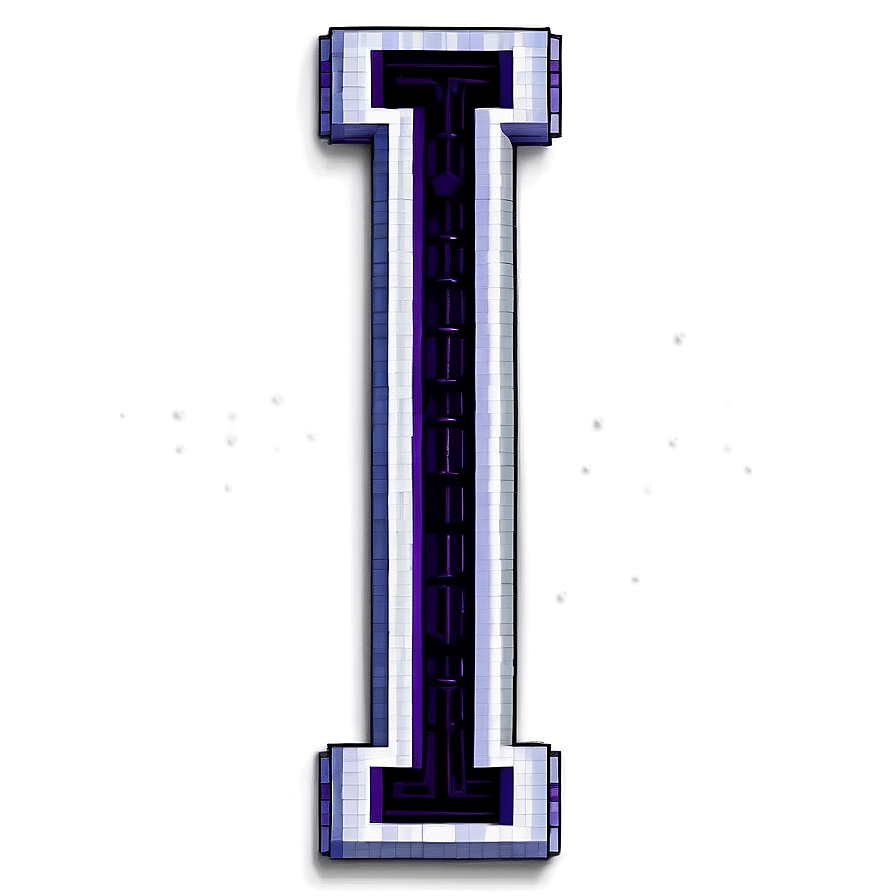 Letter I In Pixel Art Png Vdy24