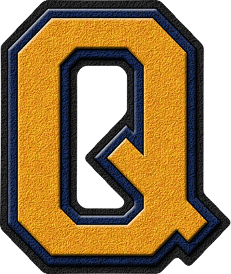 Letter Q Embroidered Design