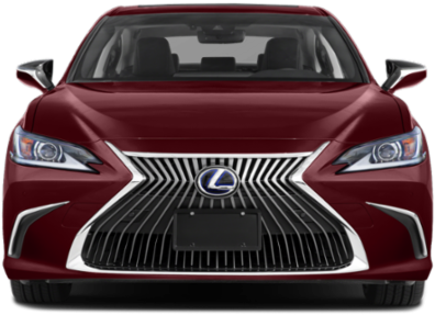 Lexus Red Sedan Front View