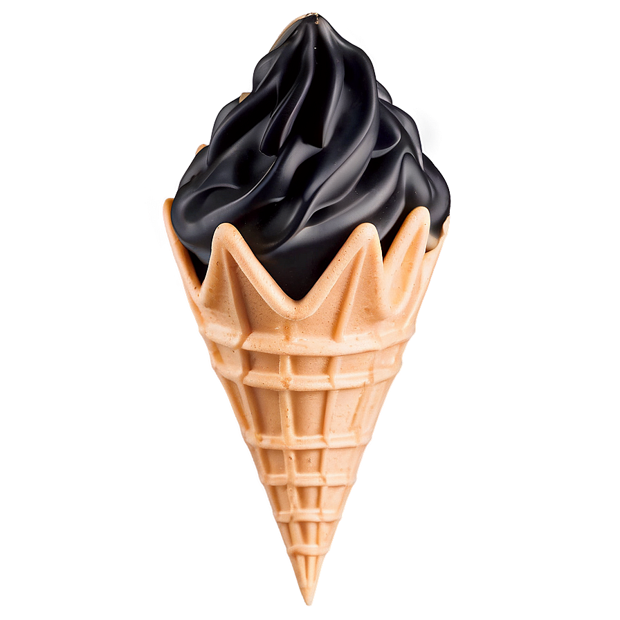 Licorice Waffle Cone Png Kbe