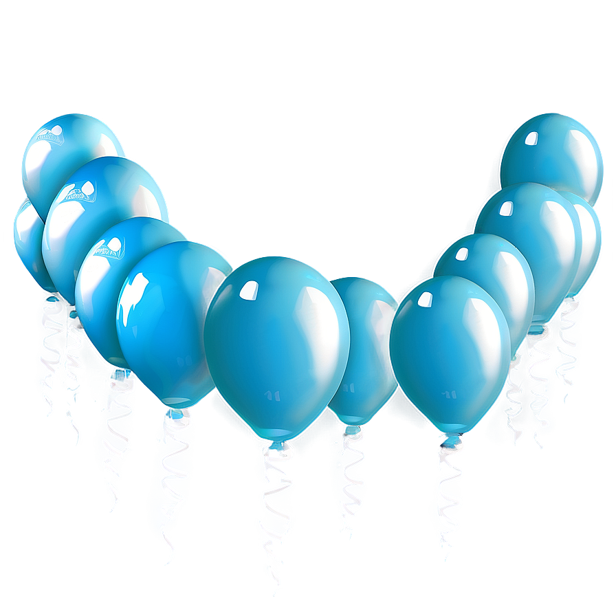 Light Blue Balloons Png 06122024