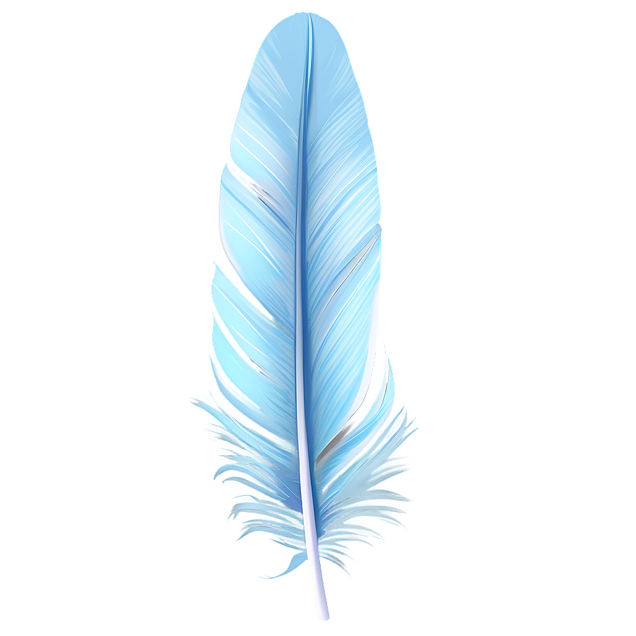 Light Blue Feather Png Weh