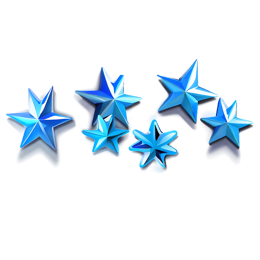 Light Blue Stars Png Bty88