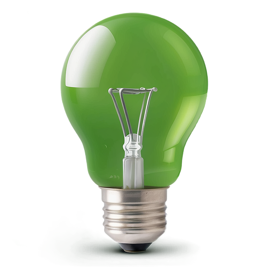 Light Bulb Green Png Mgg37