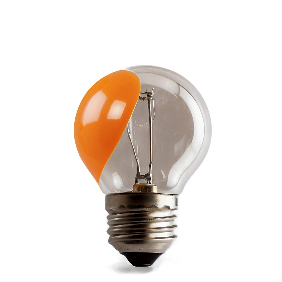 Light Bulb Orange Png 65