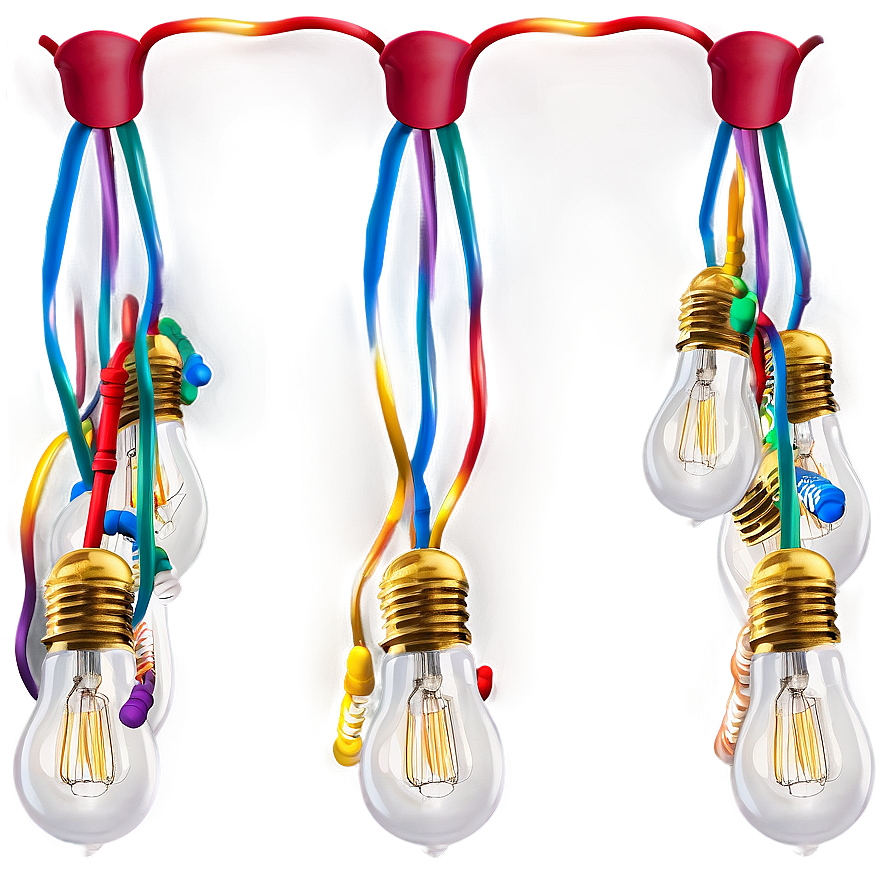 Light Bulb String Party Png 28