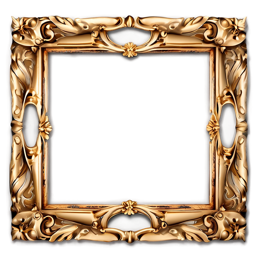 Light Gold Frame Png Svg