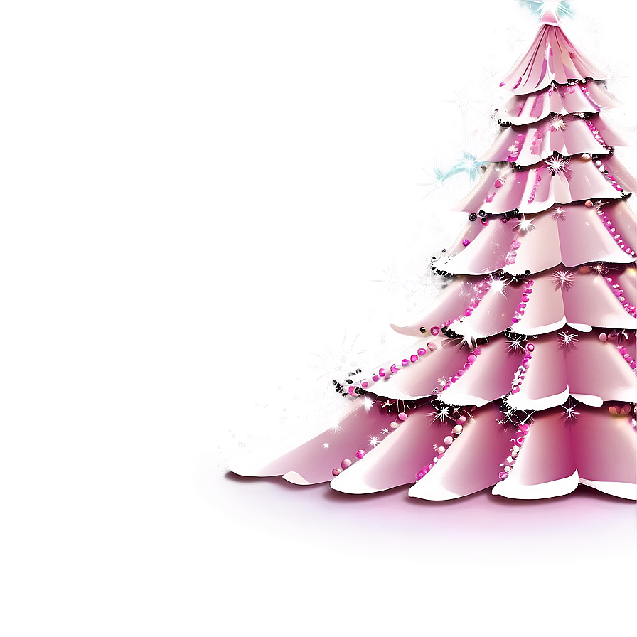 Light Pink Christmas Tree Png 06122024