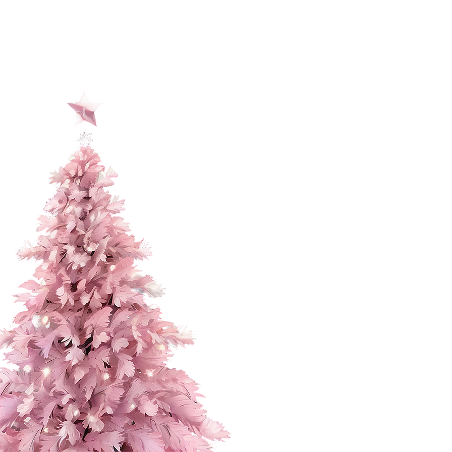 Light Pink Christmas Tree Png Tcb