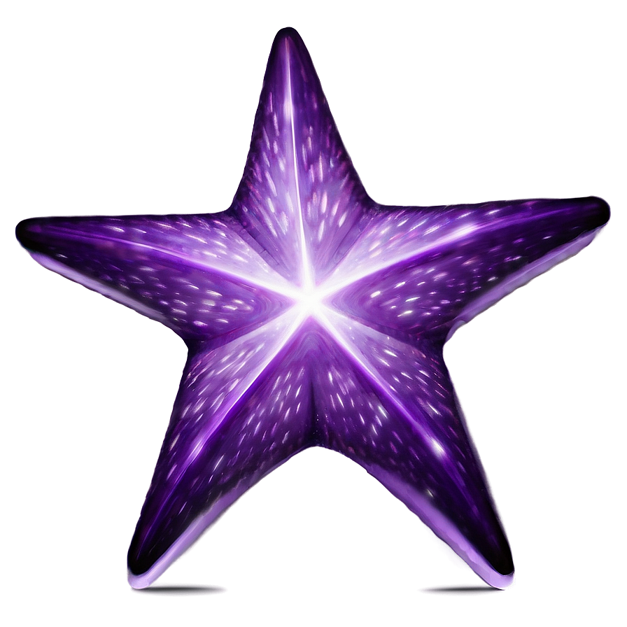 Light Purple Star Representation Png Cex