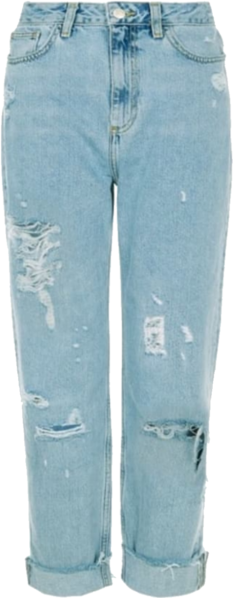 Light Wash Distressed Jeans